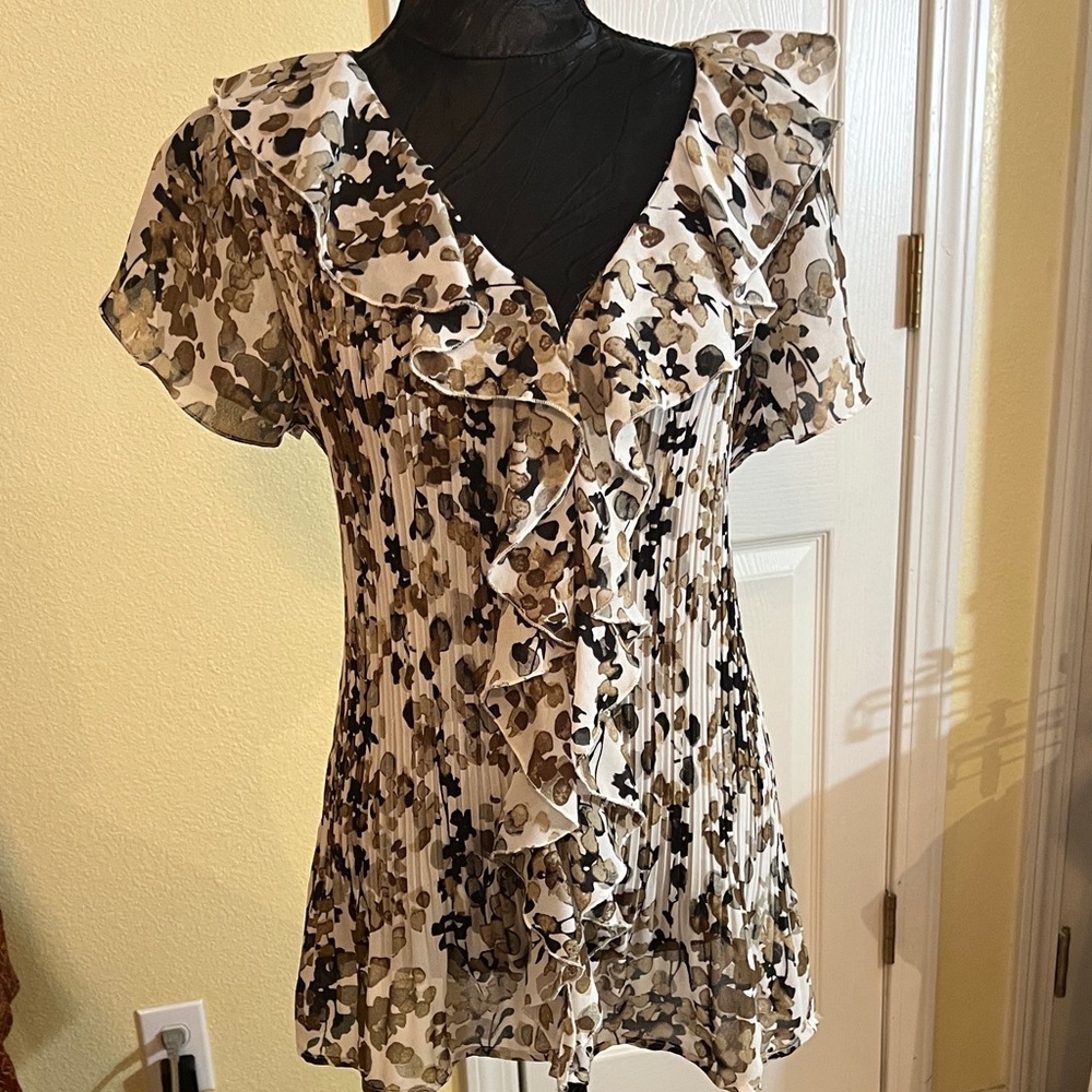 East 5th Multicolor Ruffle Blouse